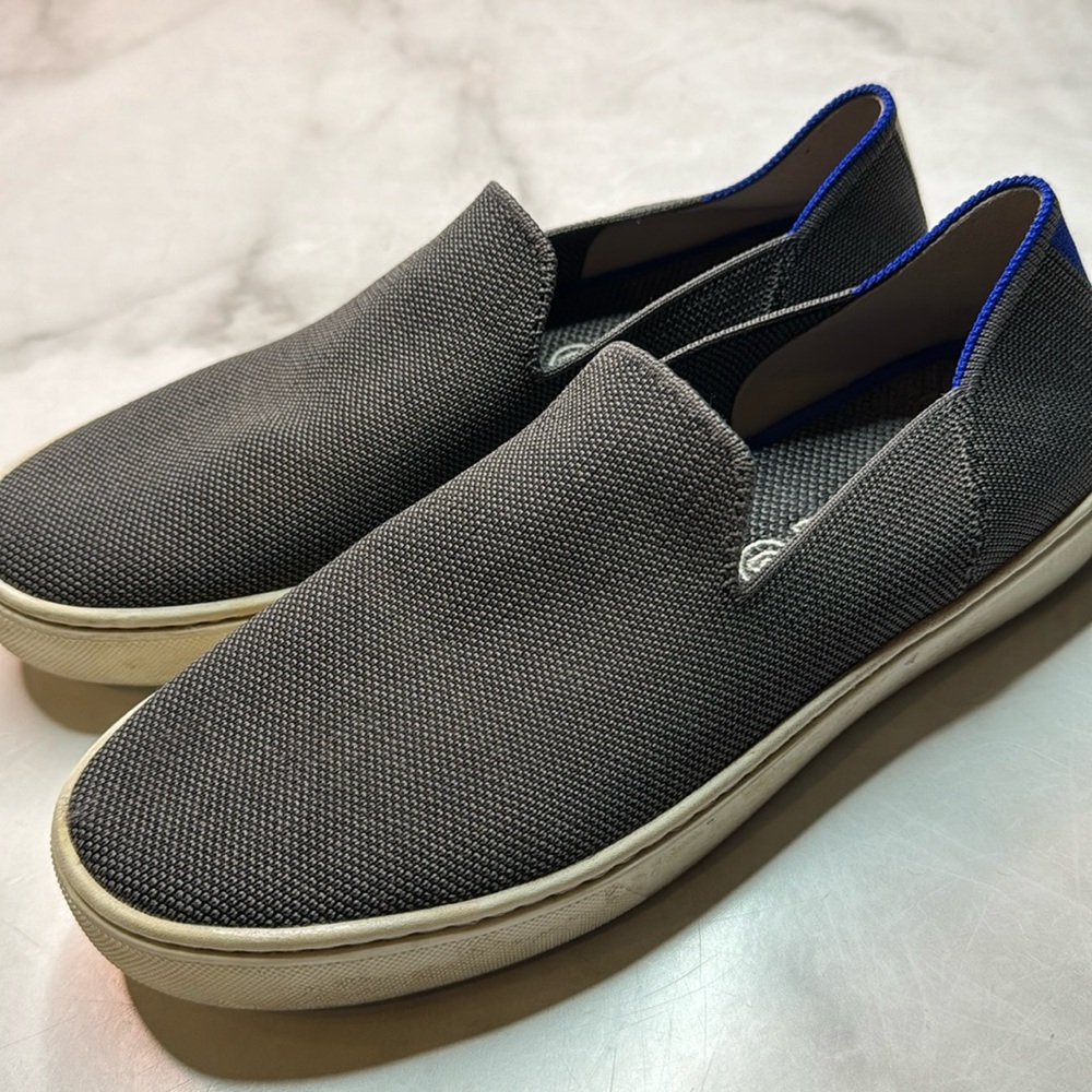 Rothy’s Slip on Sneaker in Steel Gray